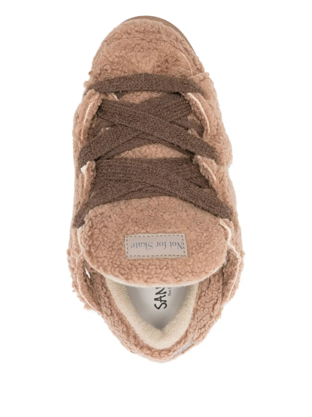 Santha Cut-Out Faux-Fur Sneakers