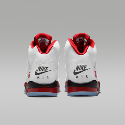 Air Jordan 5 Retro Fire Red Black Tongue
