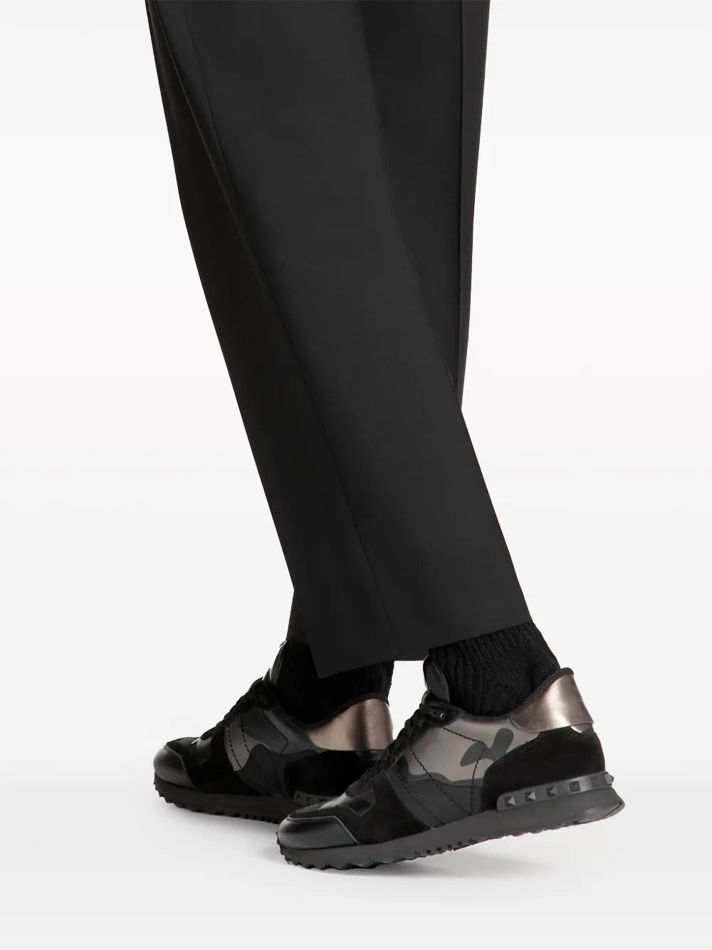 Valentino Garavani Rockrunner Camouflage-Print Sneakers