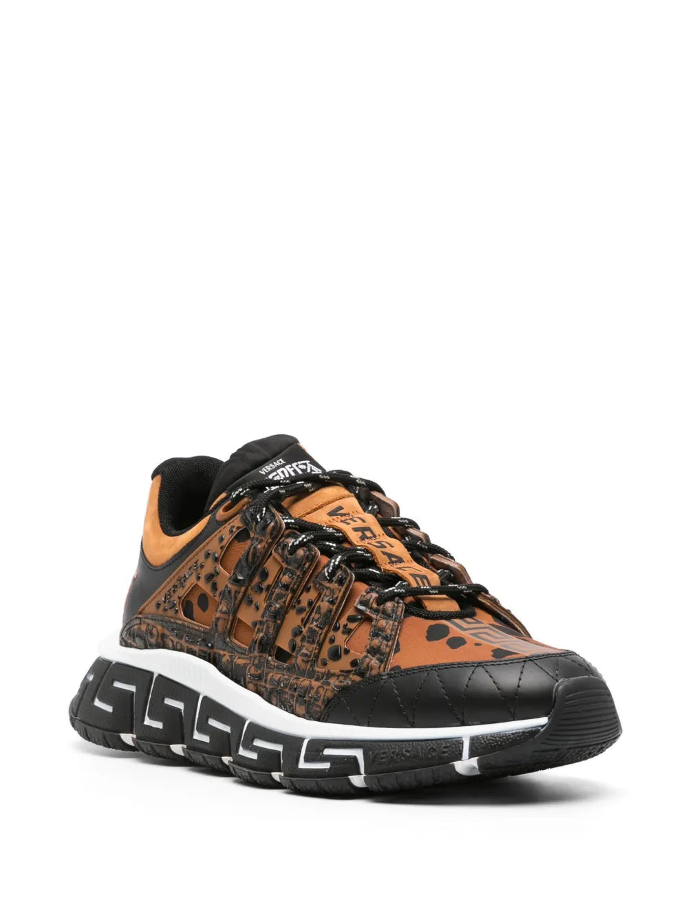 Versace Trigreca Dalmatian-Print Sneakers