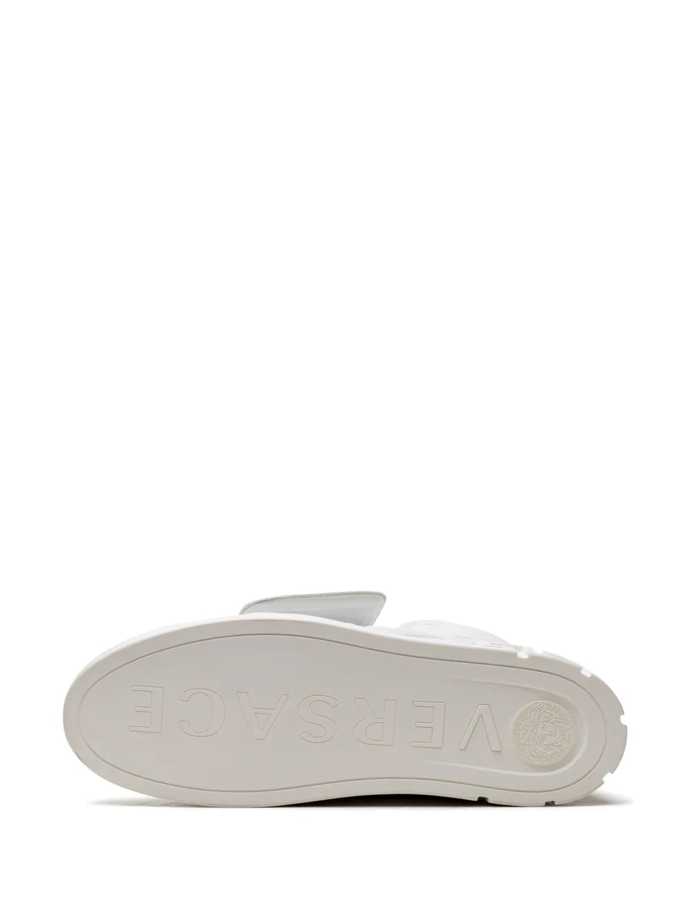 Versace Quilted High-Top White Sneakers