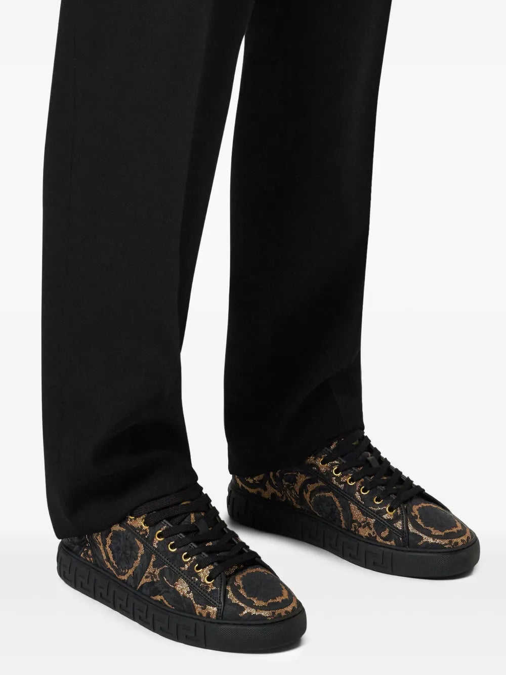 Versace Barocco Jacquard Greca Sneakers