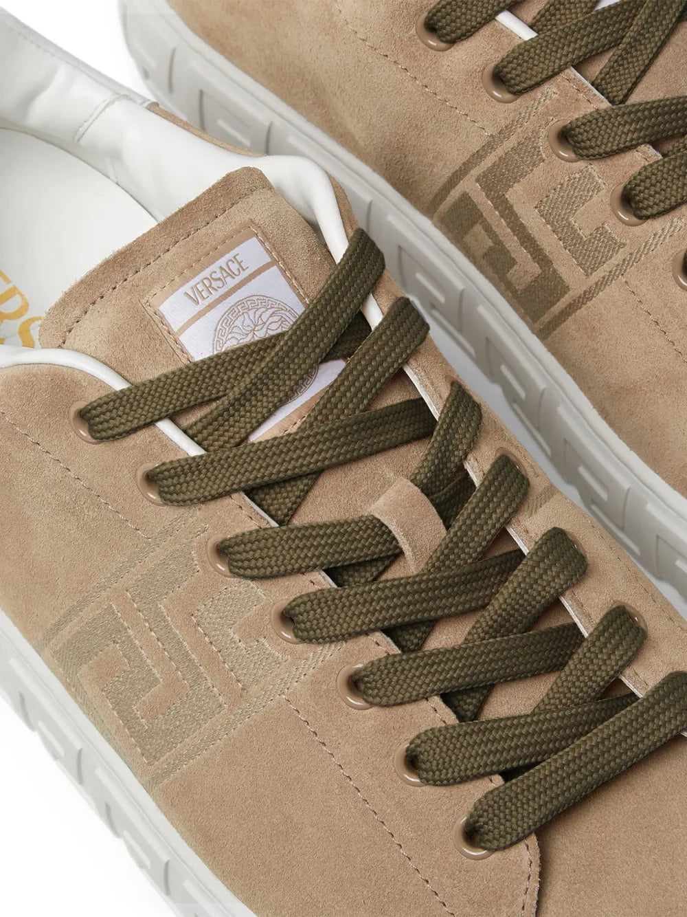 Versace Greca-Embroidered Sneakers