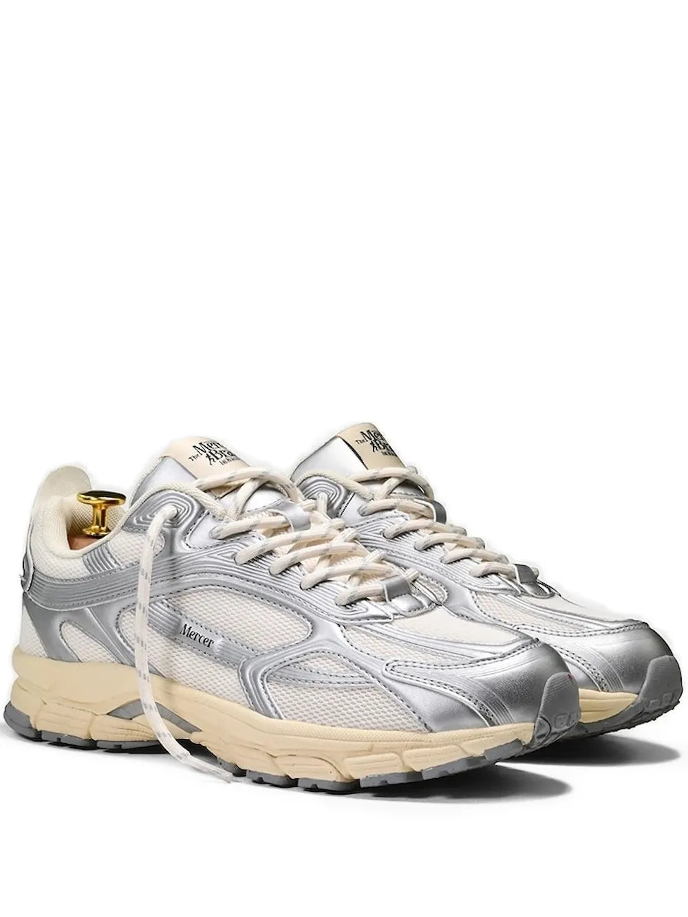 The Mercer Brand Metallic-Leather Sneakers