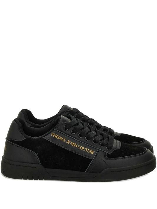Versace Jeans Couture Logo Leather Sneakers