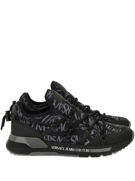 Versace Jeans Couture Logo-Print Lace-Up Sneakers