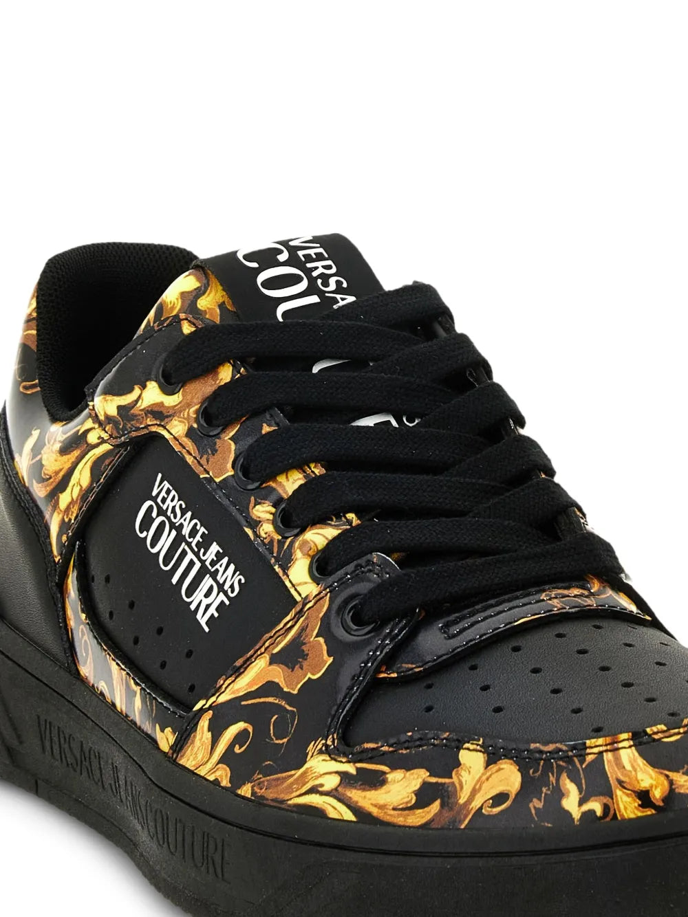 Versace Jeans Couture Barocco-Print Lace-Up Sneakers