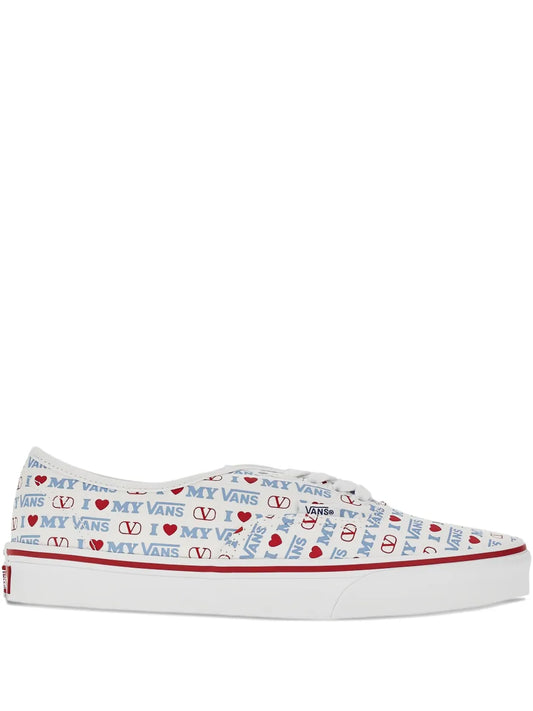 Valentino Garavani X Vans Love-Print Low-Top Sneakers