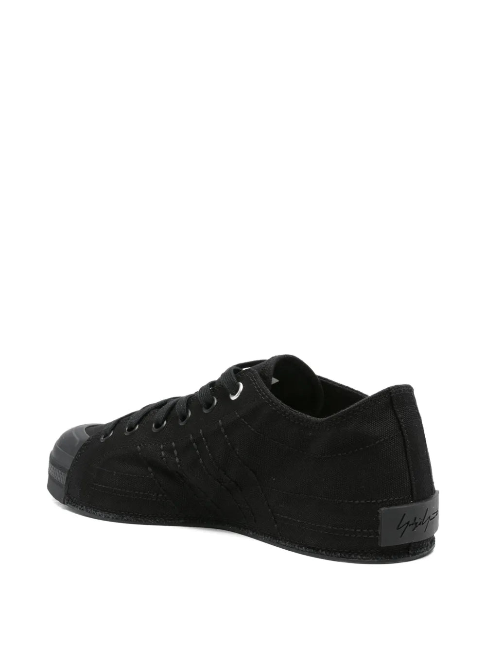 Y-3 Nizza Lo Three-Stripe Lace-Up Sneakers