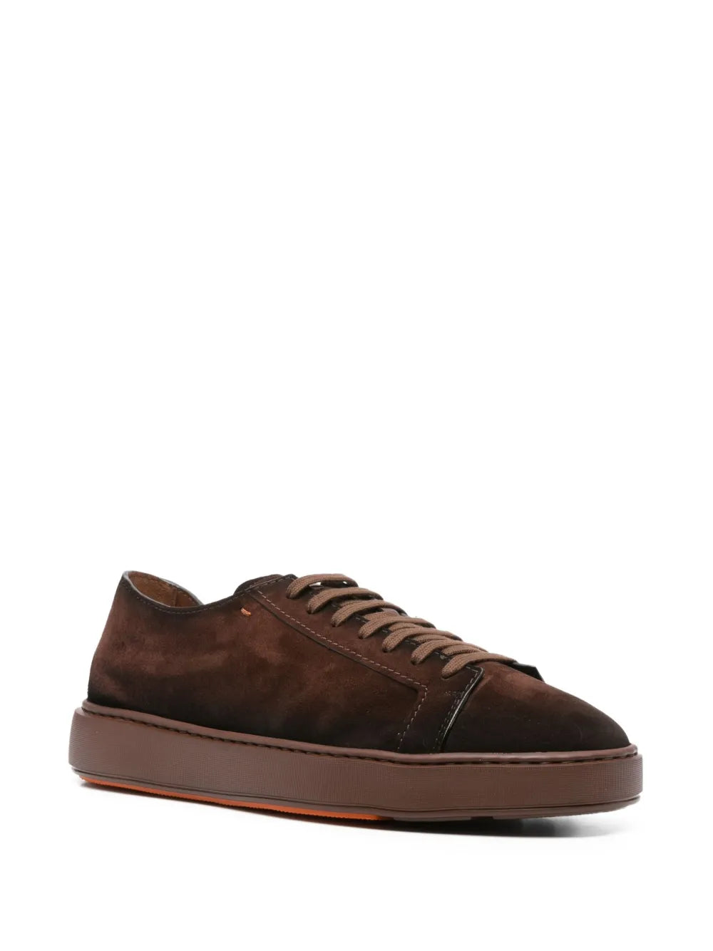 Santoni Suede Lace-Up Sneakers