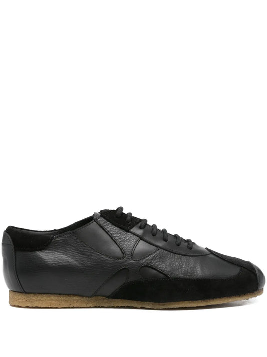 Stefan Cooke Leather Lace-Up Trainers