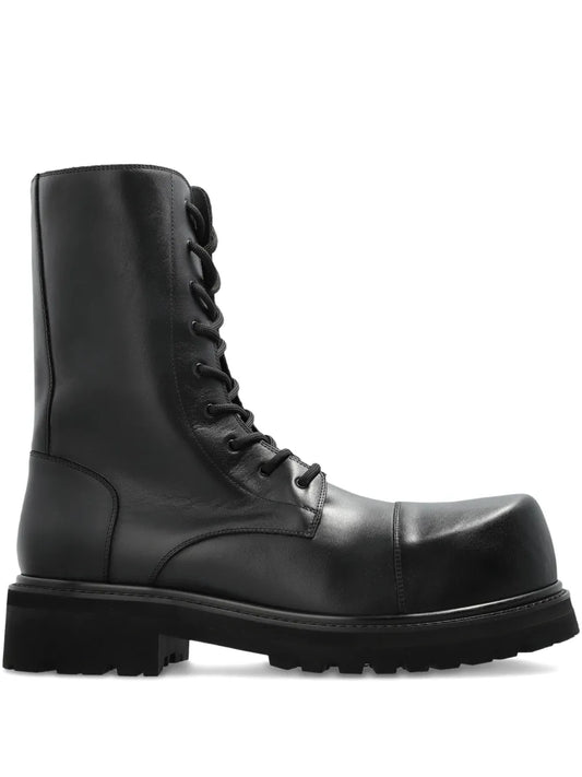 Vetements Lace-Up Round-Toe Boots