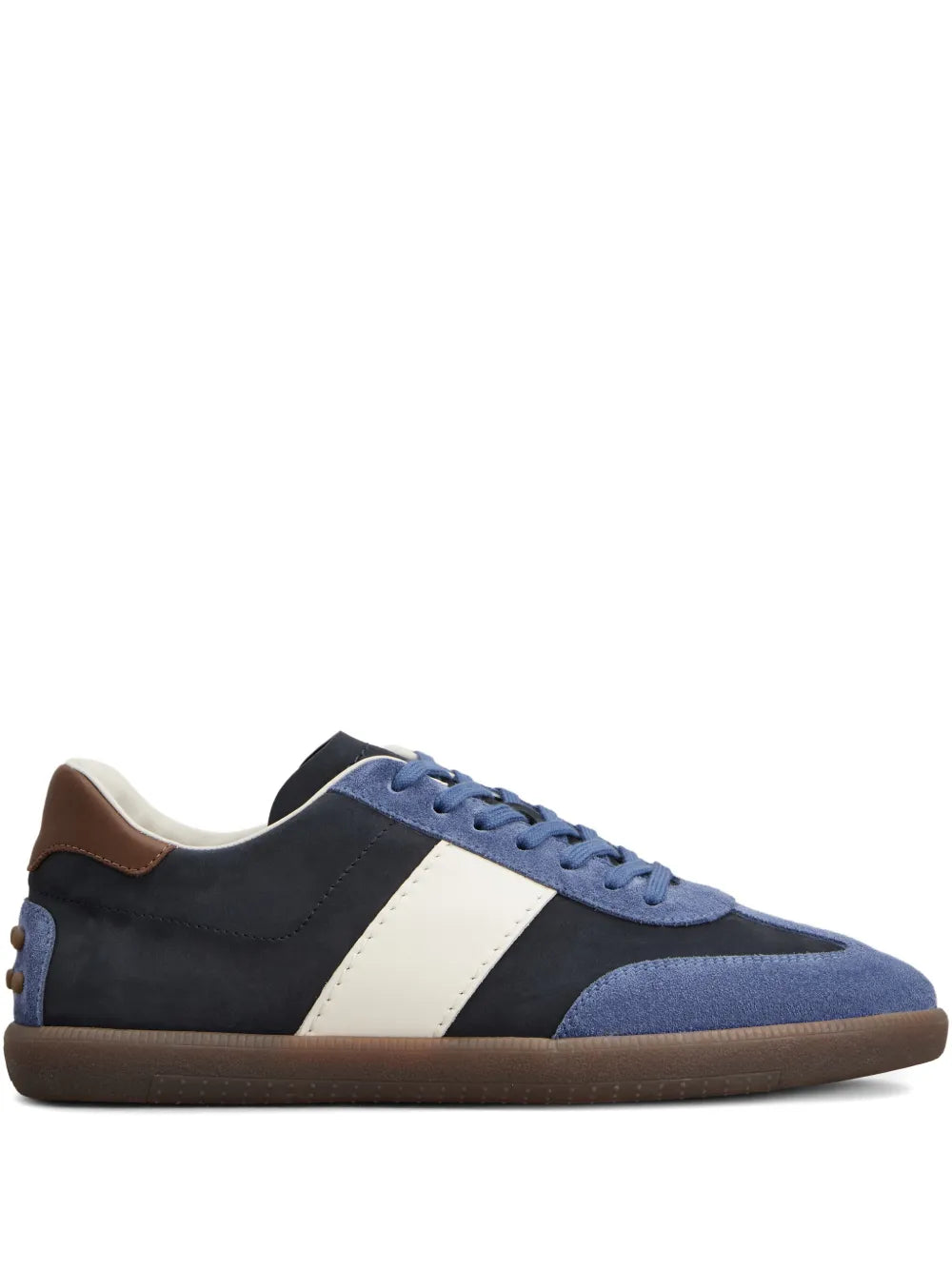 Tod'S Lece-Up Stripe-Panel Sneakers