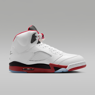 Air Jordan 5 Retro Fire Red Black Tongue