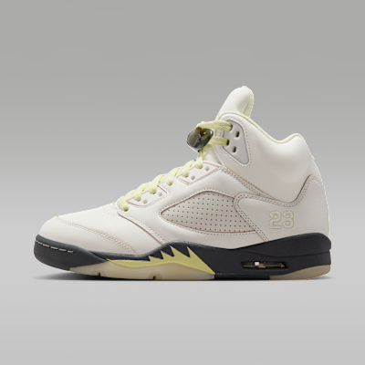 Air Jordan 5 Retro Luminous Green and Sail